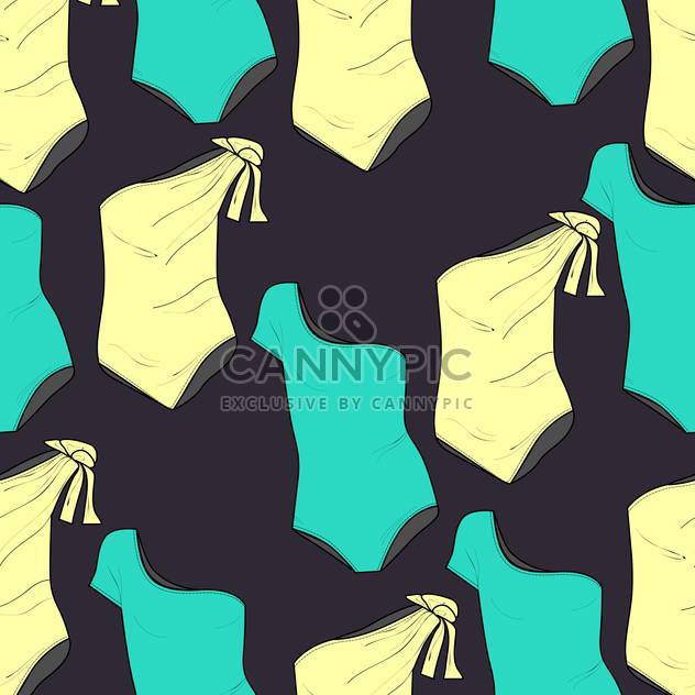 Vector background with female summer swimsuits on dark background - Kostenloses vector #126273