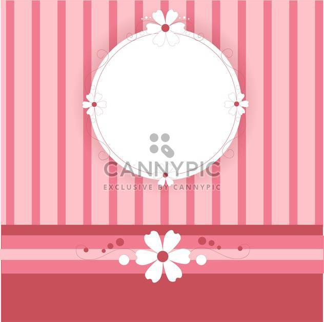Vector lovely pink background with text place and stripes - vector gratuit #126393 