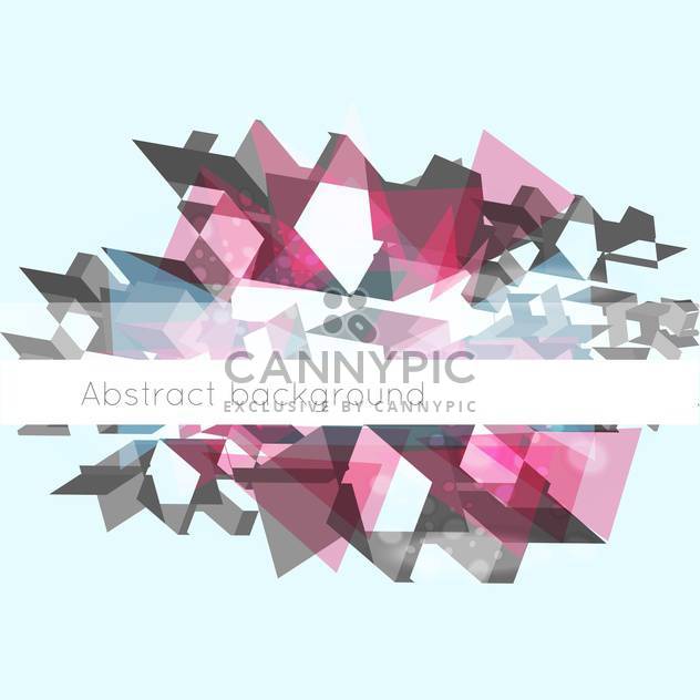 Vector illustration of abstract geometric mosaic background with text place - Free vector #126423