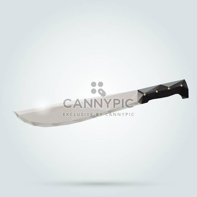 Vector illustration of army knife on white background - vector gratuit #126723 
