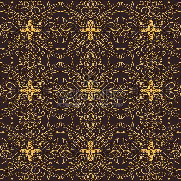Vector vintage dark background with floral pattern - бесплатный vector #126933