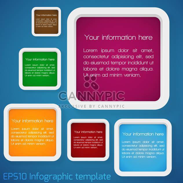 vector set of web badges with text place - vector #127233 gratis