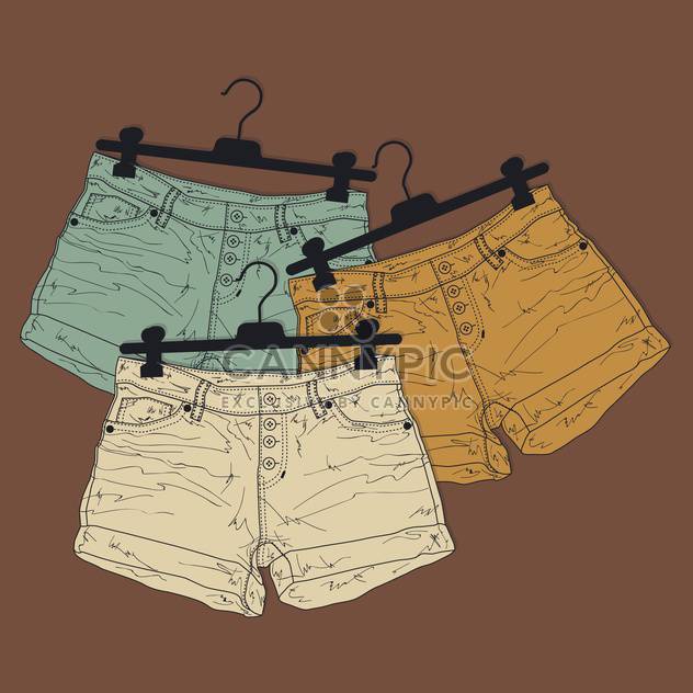 Vector background with different shorts - Free vector #128463
