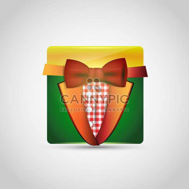 Vector icon of colored suit on the white background - vector gratuit #128603 