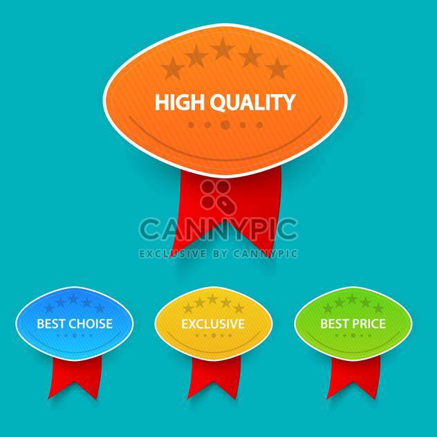 colorful shopping sale badges collection - Kostenloses vector #129063