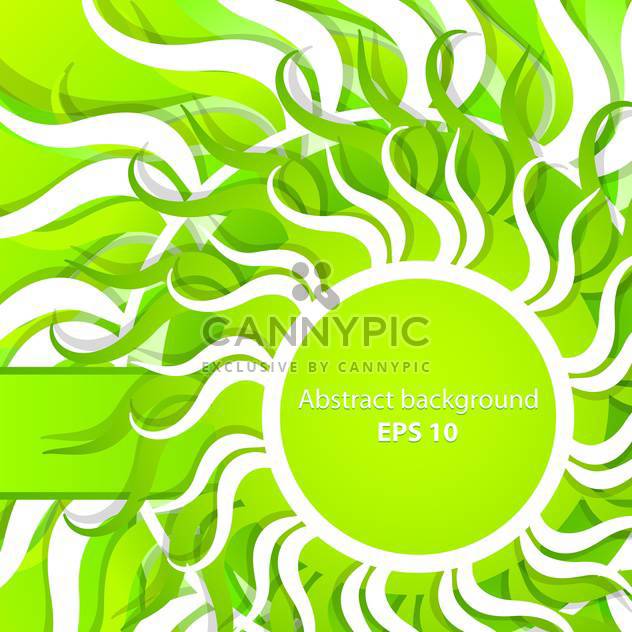 Vector abstract green spring background - vector gratuit #129323 