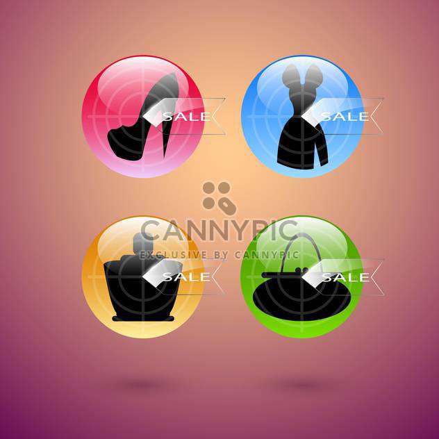 Vector target sale colorful banners - Free vector #130033