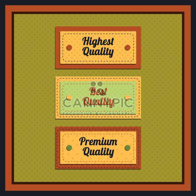 Vector collection of vintage and retro labels - Free vector #131003