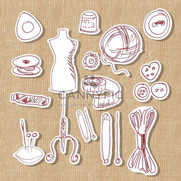 Designer, hand made and craft vector set - Free vector #132153