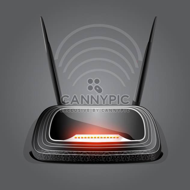 web waves wireless wi-fi router modem - Free vector #133073