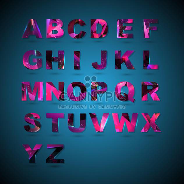 abstract alphabet letters set - vector gratuit #133143 