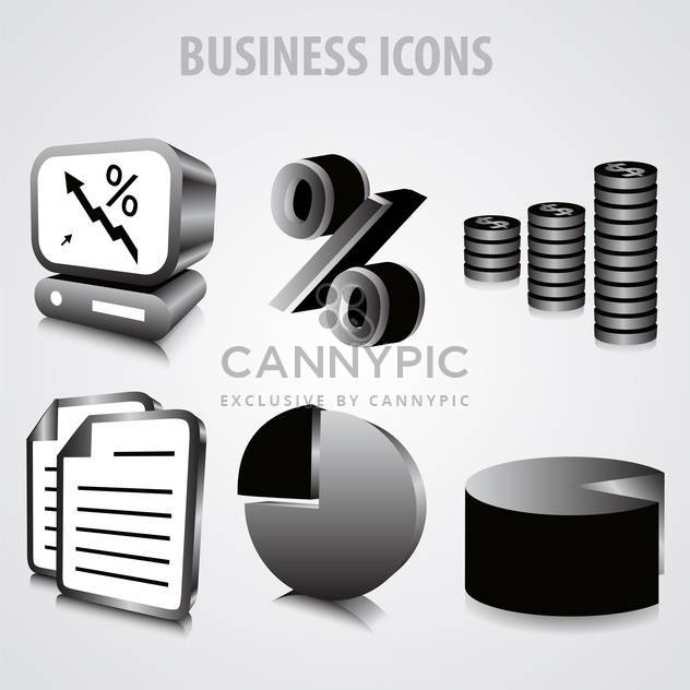 vector set of business icons - Free vector #133483