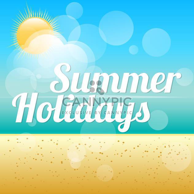 summer holidays vector background - vector #133713 gratis