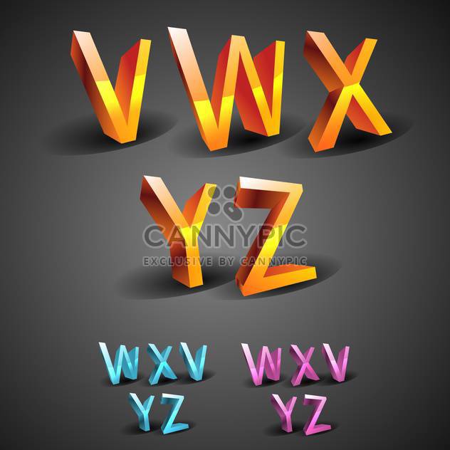 education alphabet glowing font - vector gratuit #133743 