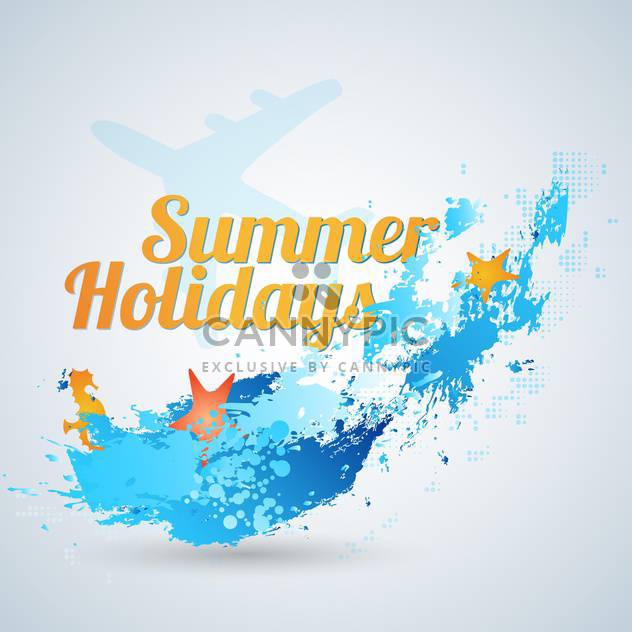 summer holidays vector background - vector #133773 gratis