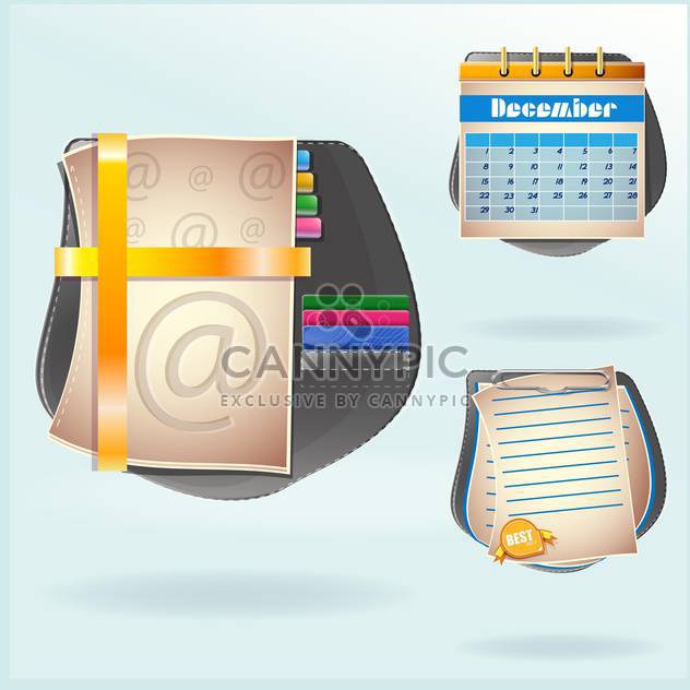 set of diary book background - Kostenloses vector #133903