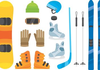 Winter Sports Equipment - vector gratuit #139083 