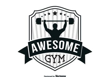 Gym Logo Template - vector gratuit #139103 