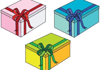 Gift Boxes - Free vector #139253