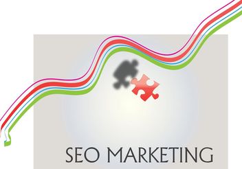 SEO Marketing Logo Vector Background - vector gratuit #140363 