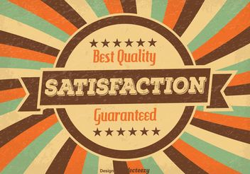 Satisfaction Guaranteed Illustration - Free vector #140943