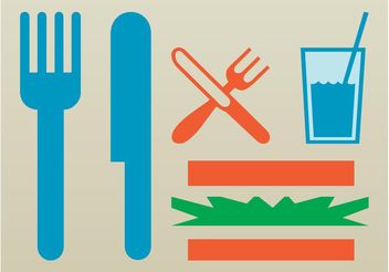 Eating Icons - Free vector #142053