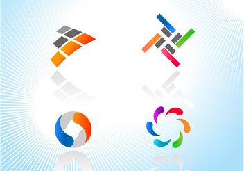 Colorful Logo Icons - Free vector #142293