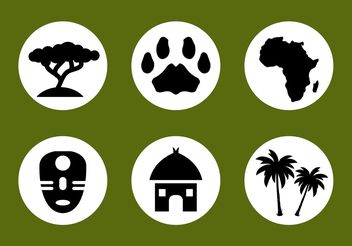 African Vector Icon Set - Free vector #142773