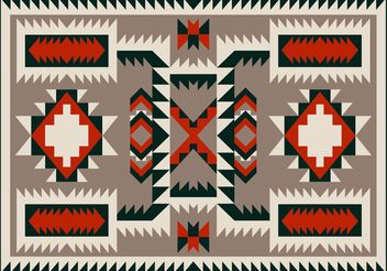 Navajo Pattern Carpet Vector Design - Free vector #144123
