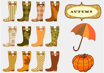 Autumn Boots - vector gratuit #144403 
