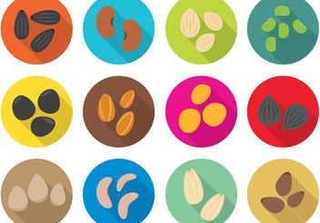 Seed Vector Icons - vector gratuit #145623 