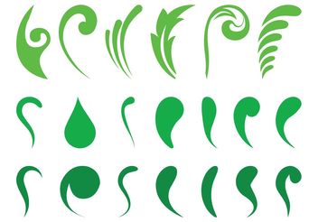 Abstract Leaves Set - vector gratuit #145783 