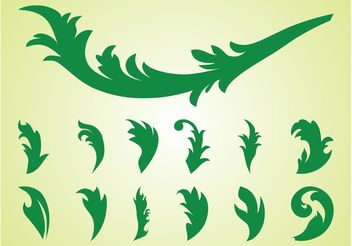 Leaves Silhouette Set - Free vector #146453
