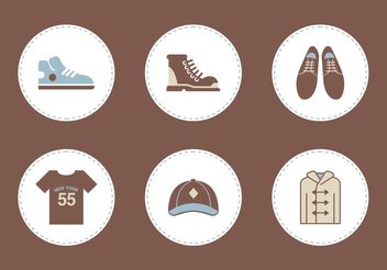 Free Mens Clothing Vector Icons - vector gratuit #148683 