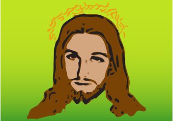 Jesus Vector Portrait - vector gratuit #149453 