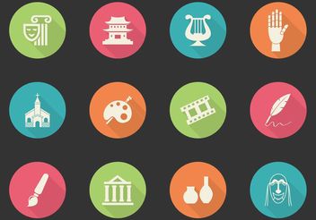 Free Arts And Culture Vector Icons - Free vector #149923