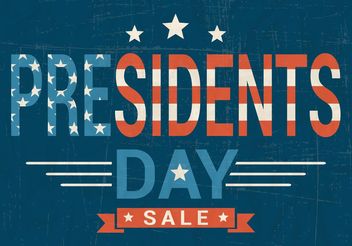 Free Presidents Day Sale Vector - Kostenloses vector #150533