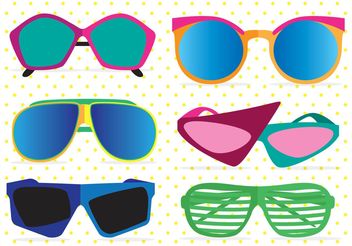 80's Sunglasses Vectors - vector #150803 gratis