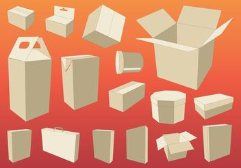 Cardboard Boxes - бесплатный vector #150853