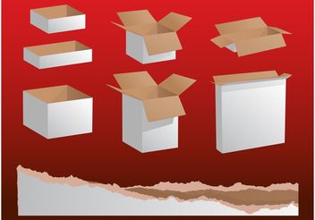 Paper Boxes Graphics - vector gratuit #150883 