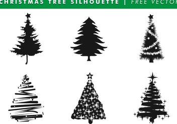 Christmas Tree Silhouettes Free Vector - vector #152703 gratis
