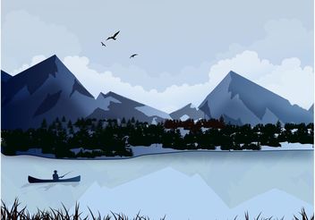 Lake Landscape - бесплатный vector #152783