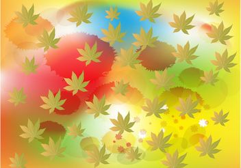 Leaf Splatter Background - vector gratuit #152843 