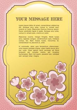 A Vector Frame with Flowers - vector #153373 gratis