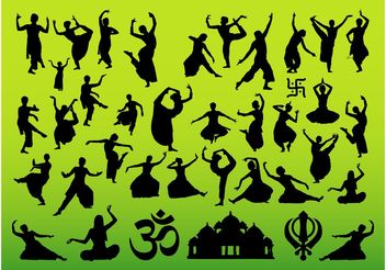 Indian Dance Designs - бесплатный vector #155713