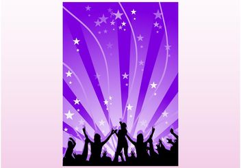 Party Poster Vector - Free vector #156033