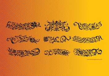 Floral Scrolls - Free vector #157353