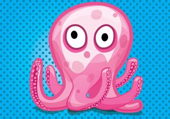 Octopus Cartoon - Free vector #157383