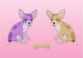 Little Dogs Vector - Free vector #157453