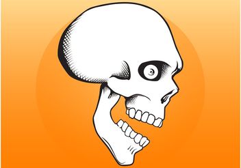 Cartoon Skull - vector gratuit #157523 